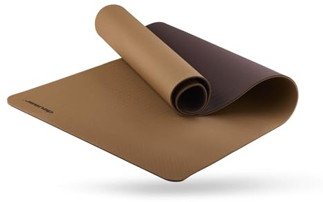 Deuser Yogamatte für Sport oder Gym/Rutschfest, Anti Rutsch/Dick & Faltbar/Unisex, für Erwachsene/Für Yoga, Pilates & Stretching/Vegan & Recyclebar/inkl. Tragegurt