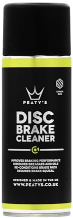 Peaty's Disc Brake Cleaner, 400 ml - Quick Drying Bike Brake Cleaner Spray for Improved Braking Performance, Bicycle Oil, Grease & Dust Remover, Reconditions Brakes & Disk Pads, Bike Cleaning