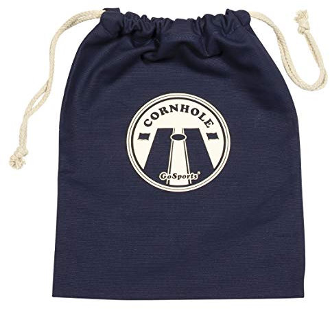 GoSports Cornhole Bean Bag Tote Carry Case - Fits 8 Bean Bags - Gray, Navy, or Natural