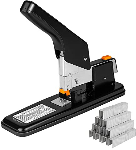 Amazon Basics Heavy-Duty Stapler, 210 Sheets, Black