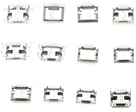 Port micro USB, connecteur micro usb en acier inoxydable 60 pièces pour connecteur USB SMD pour connecteur