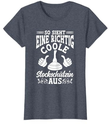 Eisstockschießen coole Stockschützin Stockschießen Eisstock T-Shirt