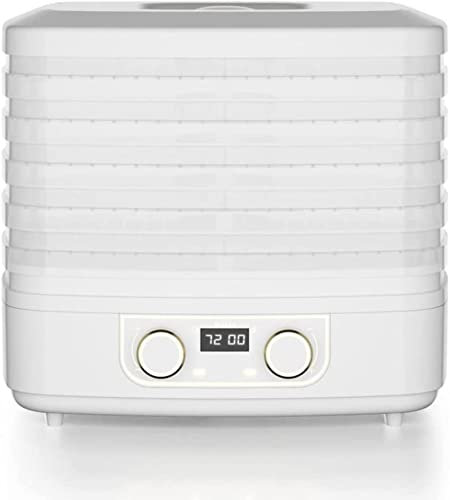 5 Plateaux Mini déshydrateur de Nourriture séchoir à Fruits 72H minuterie réglable ménage bébé collation pour Animaux de Compagnie Fruits et légumes collations séchoir à air