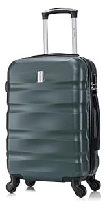 CELIMS - Valigia Bagaglio a Mano Verde Scuro Approvata da Oltre 100 Compagnie Aeree | Ultra Leggera e Rigida | Trolley Bagaglio a Mano 55x40x20 | Valigia Cabina