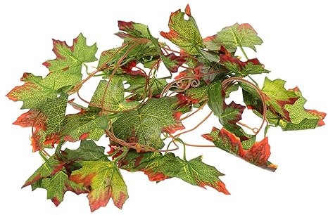 BELLIFFY Künstliche Rankenpflanzen Für Terrarien Eidechsen Und Gecko-käfigdekor Rankendekor Terrarium-zubehör Natürlich Aussehendes Pflanzenblatt