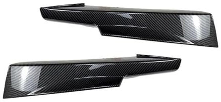 Frontspoiler Lippe Für B&MW E90 E91 3 Serie 320i 330i MTech Für LCI 2009-2012 Frontstoßstange Winkeldiffusor Seitensplitter Nebelspoiler Lippenabdeckung Aufkleber(Carbon black)