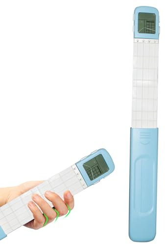 Guitar Chord Practice Tool - Hand Portable Guitar Chord Practice Tool,guitars Practices Neck, Rotatable Chords Chart Screen With Metronome Finger Exerciser For Beginner Learning Training Portable Guit