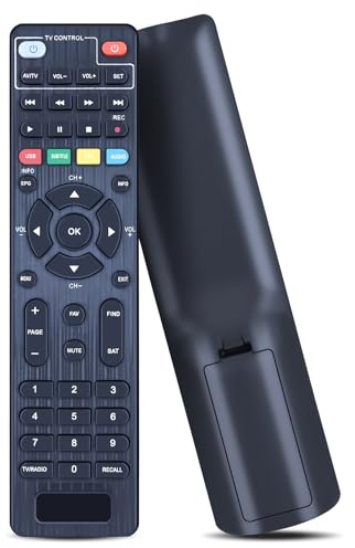 WKOLF Telecomando di ricambio adatto per ricevitore satellitare HD Anadol HD 666/HD 888