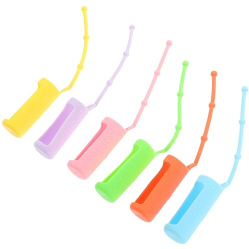 Étui de Transport pour Huiles Essentielles 10ml en Silicone 6 Pièces | Flacons Roller, Anneau Suspendre Intégré, Protection Antichoc Antidérapante, Usage Quotidien et Camping