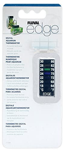 Fluval EDGE Digital Aquarium Thermometer - 64 to 86 degrees Fahrenheit