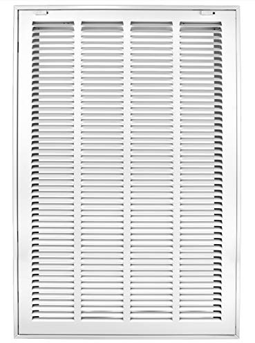 Accord ABRFWH1625 Return Filter Grille with 1/2-Inch Fin Louvered, 16-Inch x 25-Inch(Duct Opening Measurements), White