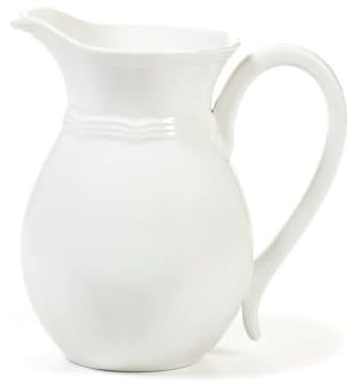 Mikasa French Countryside Pitcher, 47-Ounce, Ivory - 5093641