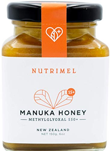 NUTRIMEL Miele di Manuka MGO 550+ (15+) - 150 g in vetro - Nuova Zelanda - 100% puro, testato e certificato