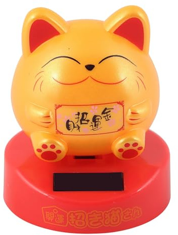 Freak Scene Wackelfigur Solar - Dicke Katze grinsend - gelb