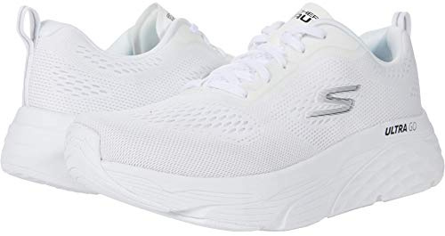 Skechers Dam 128262 låg-topp sneakers, Vit textil, 39 EU