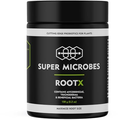 RootX - Premium Bewurzelungspulver für Stecklinge von Grünpflanzen | Speziell formuliert für blühende und knospende Pflanzen | Enthält Mykorrhizapilze, Trichoderma und andere nützliche Bakterien 150GR