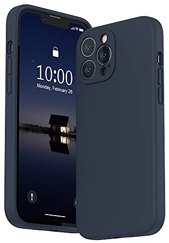 SURPHY für iPhone 13 Pro Max Hülle Silikon mit Displayschutzfolie | Case mit Kameraschutz Stoßfeste Handyhülle für 6,7 mit Erhöhter Randschutz
