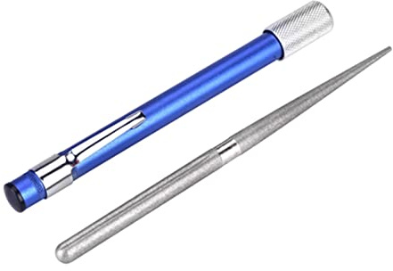 Penna per affilare multiuso con pietra per affilare i coltelli per affilare i coltelli da cucina all'aperto Penna per affilare il diamante multifunzionale, comoda penna per affilare con clip tascabile