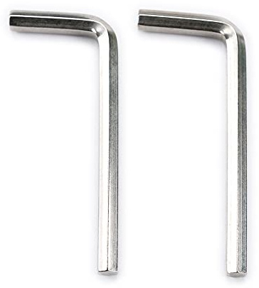 Musiclily Basic Metric 4mm Steel Guitar Epiphone Truss Rod Allen Key Hex Wrench, Nickel (Set of 2)