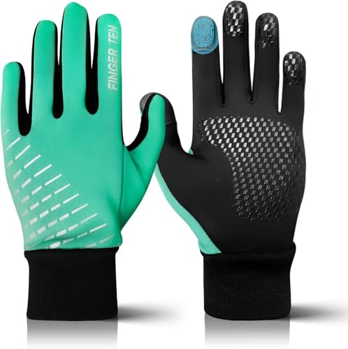 LOVMEAD Winter Handschuhe Kinder Fahrrad Jungen Mädchen Touchscreen Winterhandschuhe rutschfest Winddicht Fahrradhandschuhe für Radfahren Laufen Fußball Skifahren Wintersport Outdoor