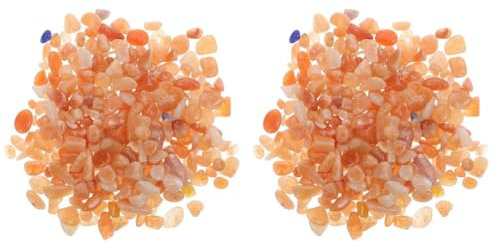 IMIKEYA 2 Packungen Natürlicher Kristallkies Aquarienkies Kristall Glas Dekoriert Achat-felsen- Bulk-Kristalle Glasfelsen Für Aquarien Aquariumkiesel Vasenglas Pflanze Fishbowl-perlen