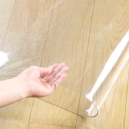 1,5mm Dick Bodenschutzmatte PVC Bürostuhlunterlage Bodenschutzmatte Bürostuhl 50x150cm 60x80cm 70x120cm 80x140cm Antirutsch Schreibtischstuhl Unterlage Teppich Für Küche Indoor Flur Wohnzimmer ( Size