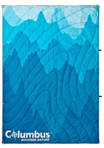 WAVES Blue manta de viaje