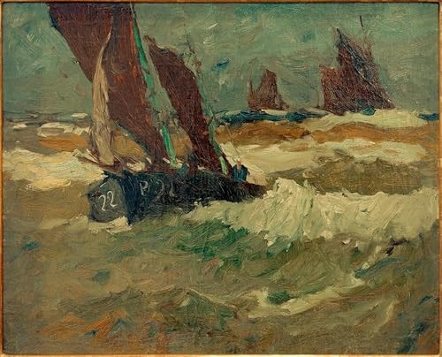 VsoxA Famoso Cuadro en Lienzo Pintura de Impresion Aguamanil en el Elba de Leonhard Sandrock para la Decoración del Hogar de la Oficina 60x90cm