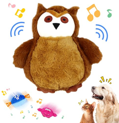 FUXNGZI Active Moving Pet Plush Toy, 2024 Neu Hundeball Hundespielzeug Futter Ball, Sprechendes und Wiederholendes Lustiges Stofftier, Interaktives Hundespielzeug Leckerli Spielzeug Ball (#D)