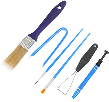 KONTONTY Extractor De Teclas para Teclados Mecánicos Cepillo De Limpieza Antiestático Kit De Herramientas para Limpieza De Dispositivos Electrónicos