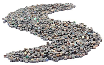 Gitarren Inlay Punkt Gf54a 100 Stück Seitenmarkierungen | Abalone Shell, 2mm, für E-bass und E-gitarre, Position Marking, Dekoration