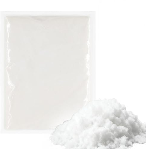 Hpbaggy 500 g Kunstschnee Pulver, Kunstschnee Täuschend, Kunstschnee zum Basteln, Fluffiger Kunstschnee, Dekoschnee Simulation Schnee für Winter Weihnachten Party Weihnachtsdeko
