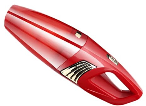 STOBAZA Aspirateur Voiture sans Fil Puissant Rouge Portable Ergonomique Rechargeable pour Nettoyage Intérieur Auto Usage Quotidien