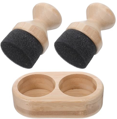 Healeved Applicatore di Cera e Olio per Taglieri da Cucina Cucchiaio e Spatola per Applicare Uniformemente Olio Cera o Crema su Superfici di Legno Blocchi e Utensili Facile da Riporre