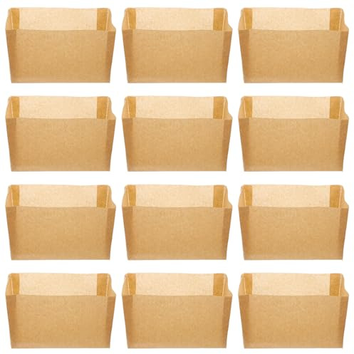 Angoily Papier sulfurisé pour moules à gâteaux et caissettes 50 feuilles 450 grammes résistantes à la chaleur doublures en papier kraft pour cuisson de toasts adapté aux pâtisseries