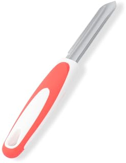 QIALAI Stainless Steel Fruit Corer & Seed Remover, Orange Kitchen Gadget for Apple Pepper Melon, Easy Grip Handle Deseeding Tool, 25cm Coring Tool for British Kitchen