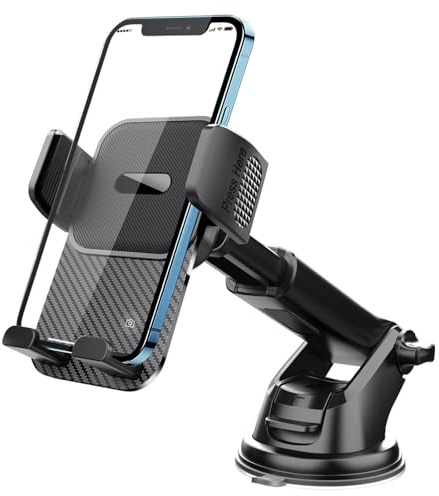 Generico Porta Cellulare a,Forte Presa Antiscivolo con di Fissaggio - Supporto Universale per Telefono Auto | per Auto, Camion, SUV, Camper, Guida, Viaggio, Road Trip, Donne, Uomini, Navigazione