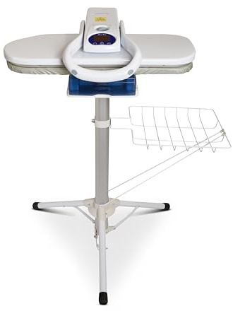 Speedypress Digi 65cm Ironing Press with Stand – Large Digital Clothes Press with 70g/min Steam, 800ml Water Tank, Touch Display, Auto & Manual Steam, 1500–1785W, For Garments Home Use (White)