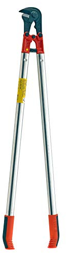 VBW Baustahlmattenschneider LightCUT 1000 mm (Schneidwerkzeug für flach liegende Baustähle, Leichtmetall-Griffpaar, Zwei-Komponenten Griff, Schere mit Pufferzone) 435010, Silber