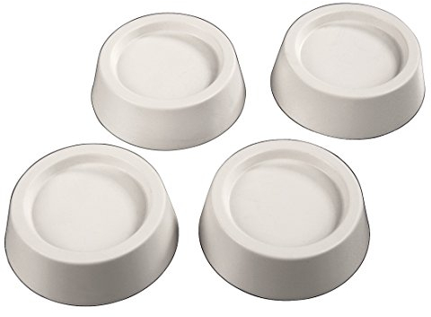 Xavax Amortisseur de vibrations (pour laveuse, sécheuse et lave-vaisselle, diamètre intérieur 4,5 cm, Jeu de 4) Blanc