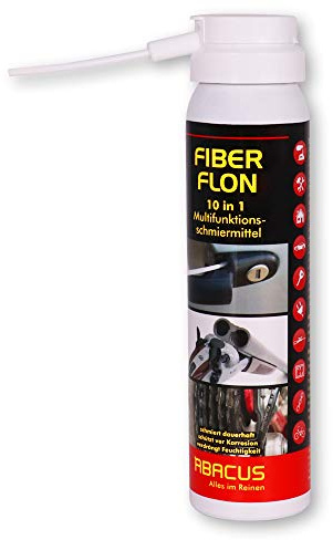 FIBER FLON 100 ml (3130) - Multifunktionsschmiermittel auf PTFE-Basis Schmiermittel Kettenspray Rostlöser Kriechöl Schneidöl Trennmittel Korrosionsschutz Kontaktspray Zahnradspray - ABACUS