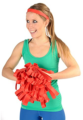 100er Paket Dittmann Rubber Band rot Expander Gymnastik Fitness Widerstandsband
