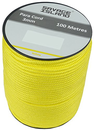 Savage Island 100 m spole paracord 3 mm för camping utomhus hantverk trädgårdsmästare Survival Arrmy hemmafixer Bivak hängmatta tält mörtlina alllina för alla ändamål