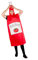 Fun Shack Ketchup Fancy Dress Adult, Tomato Ketchup Costume Adult, Ketchup Bottle Costume One Size