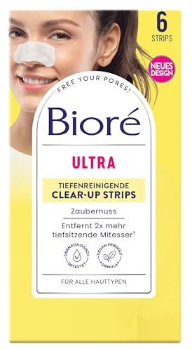 Bioré Ultra 2576700 Näsplåster mot porer, 6 stycken