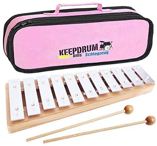 Sonor GP Xylophon Glockenspiel Sopran + keepdrum Tasche Pink