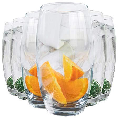 Drinking Glasses, Highball Glass, Tumblers Set of 6 Drinking Glasses - 510 ML