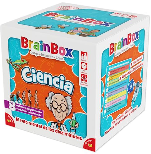 Asmodee BrainBox Ciencia, Juego de Cartas de Memoria y Observación