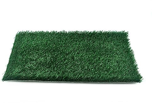 GIBZ Almohadilla para Orinar de Cesped Artificial para Perro Reutilizable Entrenamiento WC para Interiores Exteriores, 46×58.5cm
