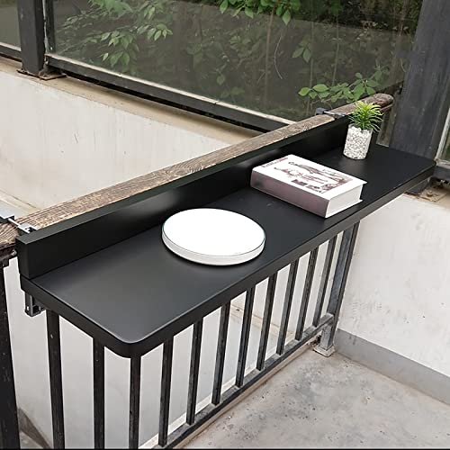 wandklapptisch klapptisch Wand wandtisch klappbar, Balkon-Stehtisch im Freien für Geländer, an der Wand montierter Geländer-Hängetisch für kleine Räume, Klapptisch, verstellbare Terrasse für